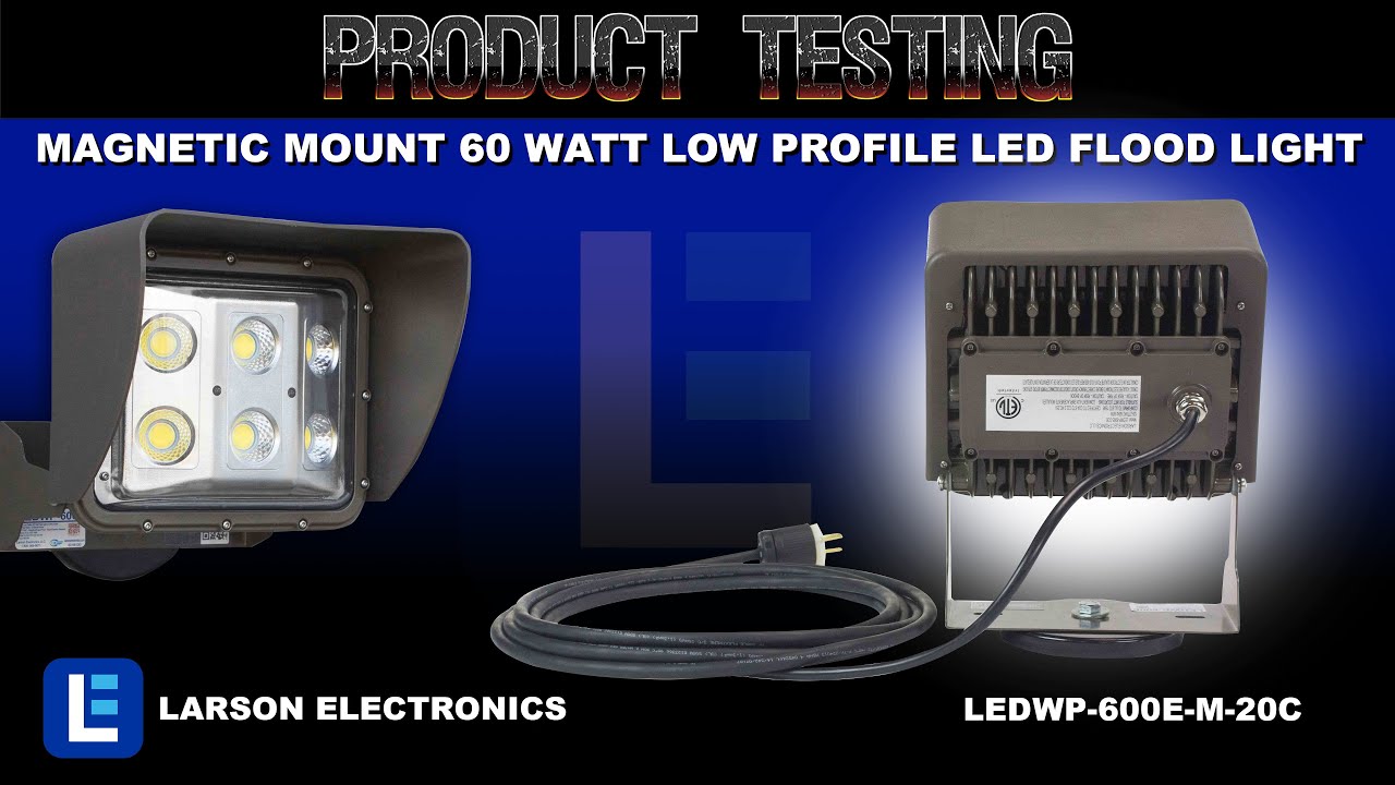 Mount 60 Watt Low Profile LED Flood Light Glare Shield 20