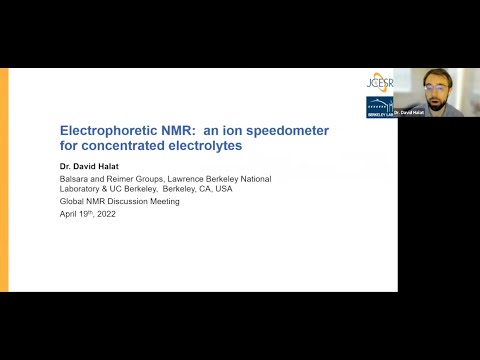 Electrophoretic NMR An Ion Speedometer For Concentrated Electrolytes Dr David Halat Session 47 