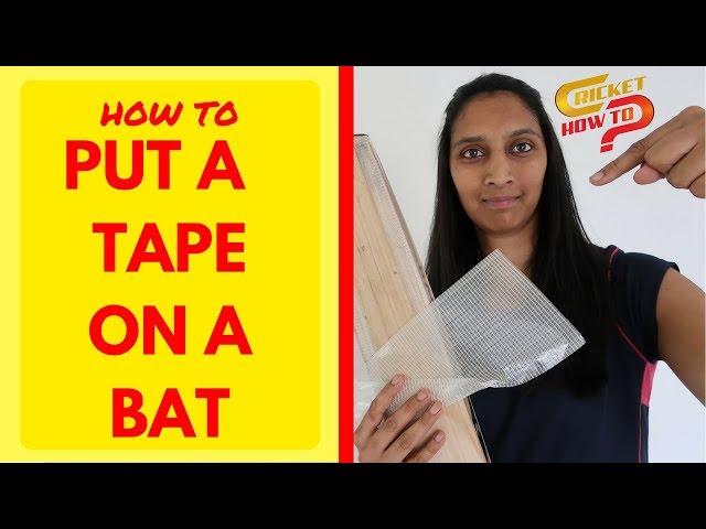 Cricket bat edge tape