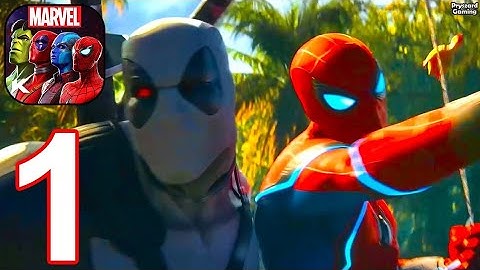 Marvel Contest of Champions - Gameplay Walkthrough Part 1 Intro & Tutorial, Act 1 (iOS, Android)