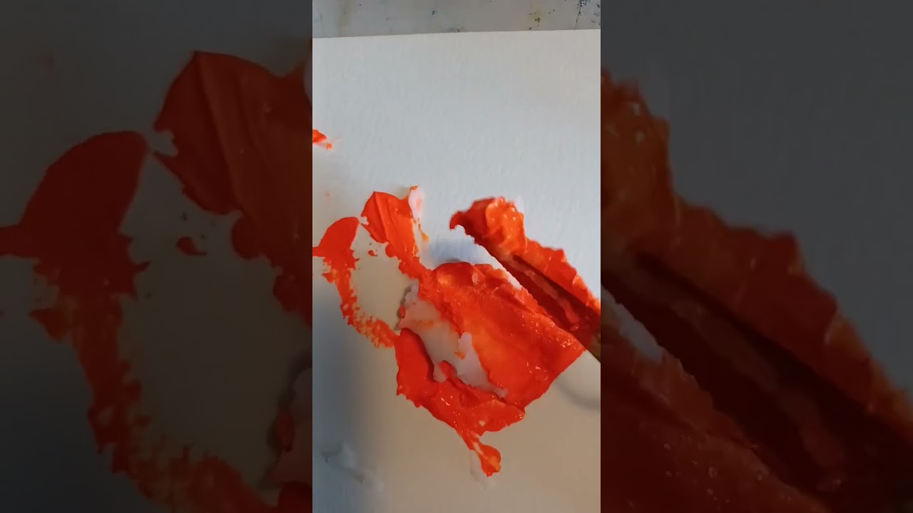 Mixing acrylic paint with cold wax. 