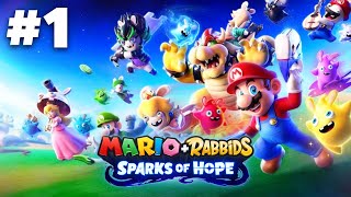 Mario + Rabbids Sparks of Hope Gameplay Walkthrough Part 1 - WORLD 1