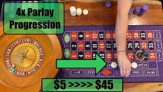 Live Roulette Simulator | Testing A 4x Outside Bet Parlay Progression screenshot 3
