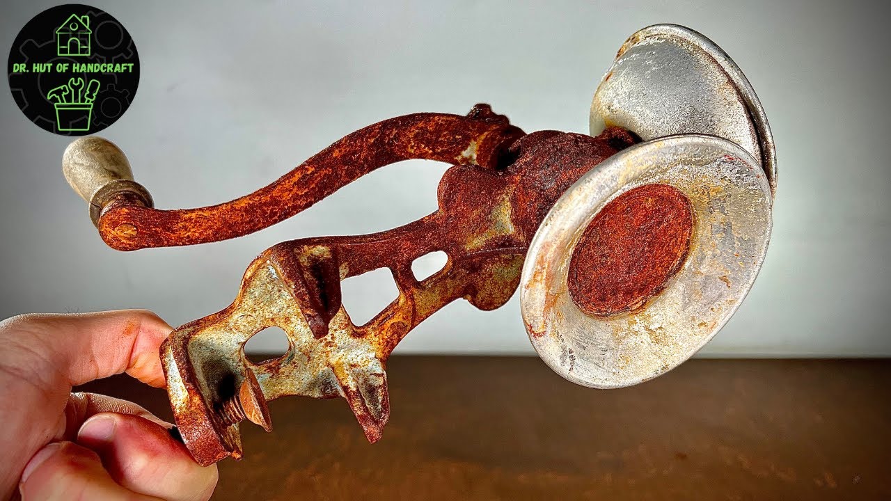 'Jobi' poppy seeds grinder restoration I Dr. Hut of Handcraft YouTube