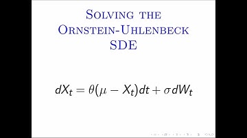 Solving the stochastic differential equation for the Ornstein–Uhlenbeck process, step by step!