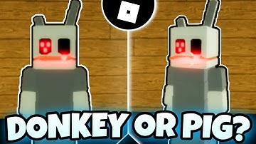 How To Get ‘‘DONKEY OR PIG?’’ BADGE + MORPH | Piggy RP [W.I.P] | Roblox