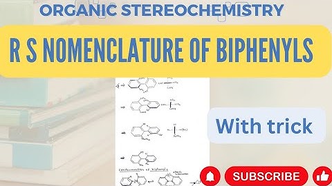 R s Nomenclature of Biphenyls || Stereochemistry ||Csir net|| Gate|| Iitjam | Cuet