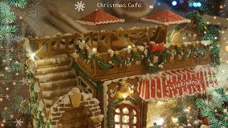 Christmas Gingerbread Cafe | made from scratch | 圣诞咖啡屋 by 草莓奶糖匠Strawberry Bonbon Cakes 289 views 4 months ago 11 minutes, 6 seconds