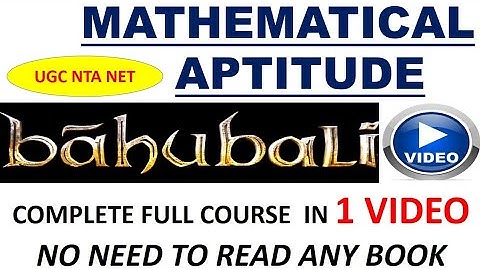 Mathematical Aptitude   Bahubali video full course in 1 video
