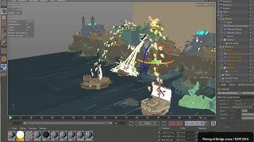 Magicavoxel and C4D - Making of bridge scene