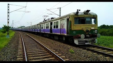 Speedy EMU local train Passing through a Huge curve!!!