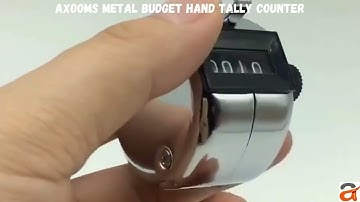 Axooms Best Metal Hand Tally Counter | 4-Digit Manual Clicker for Sports, Knitting & More | #axooms