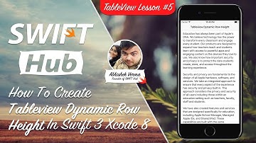 Lesson #5 | How To Create Tableview Dynamic Row Height In Swift