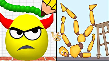 Draw to Smash Logic Puzzle | Funny Ragdoll Break Gameplay | ASMR Fun Challenges