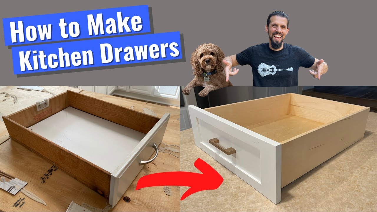 How To Make Kitchen Drawers // DIY Kitchen Remodel part 2 YouTube