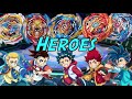 [Beyblade All Heroes Battle Royal] Valt VS Aiga VS Drum VS Hikaru VS Hyugaㅣ역대 베이블레이드 주인공들의 슈퍼 배틀로열!!