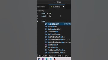 Sum of two number in Javascript #coding #shortsviral #shorts