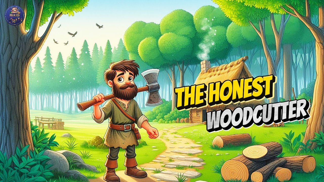 The Honest Woodcutter | A Story of Integrity | PR Kids | English Moral ...