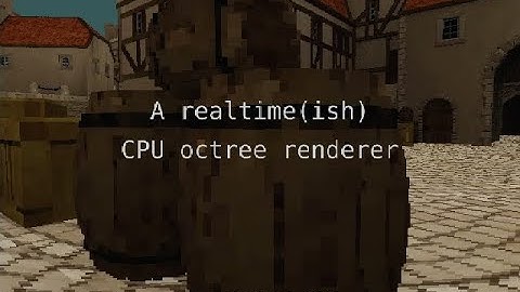 Realtime CPU octree splatting