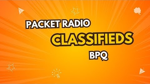 Packet radio classifieds app