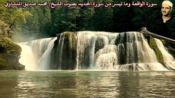سورة الواقعة وما تيسر من سورة الحديد "صدى" بصوت الشيخ/ محمد صديق المنشاوي