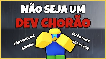 PORQUE VOCÊ NÃO CONSEGUE CRIAR JOGOS NO ROBLOX!