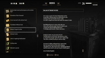 BOOKS: Ballad of Torgeir the Red (Witcher 3 In-Game Lore Read Aloud)
