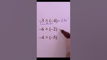 Multiply Two Negative Numbers — Easy Trick! #mathtrick #mathematics #mathematica #mathstricks #maths