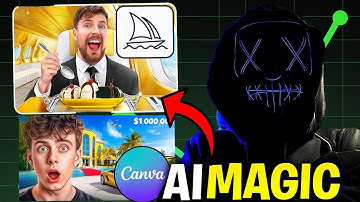 How to Make Viral YouTube Thumbnails with AI (Canva + MidJourney 2025)