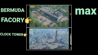 FREE FIRE MAX NEW MAP BERMUDA MAX FACTORY,CLOCK TOWER