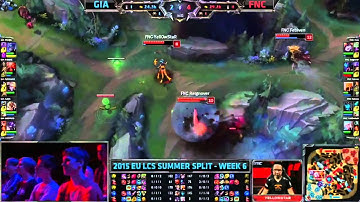 Giants vs Fnatic | LCS EU 2015 Summer | 11. nap 3. meccs