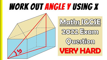 "HARD" 2022 IGCSE Maths 3D Trigonometry Question | Find Angle Y Algebraically