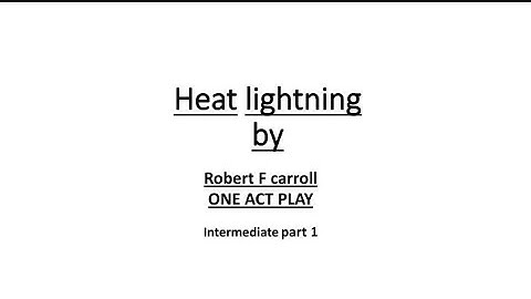 HEAT LIGHTNING BY ROBERT F CARROLL