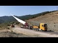 Amazing Loading And Transporting 60 M Turbine Blades With Blade Lifts - Anipsotiki SA