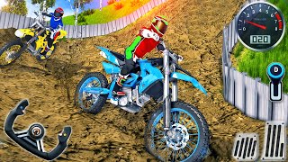 Offroad Bike Racing Simulator 3D - Uphill Dirt MotorCycle Race Rider - Android GamePlay #2 screenshot 2
