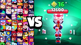 URBAN NINJA TARA vs ALL BRAWLERS! With 16 POWERUPs! | Brawl Stars