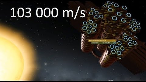 KSP  solar speed run - 103 000 m/s  with stock parts only