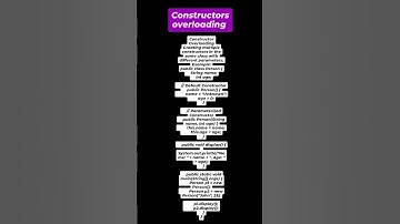 "Master Constructor Overloading in Java: Multiple Ways to Initialize Objects!"