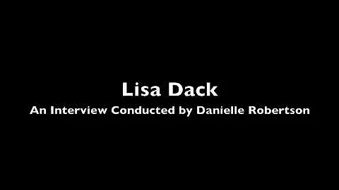 Interview with Lisa Dack