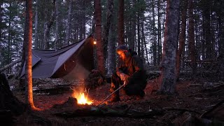 Solo Camping in the Rain - Cooking Bacon Wrap Chicken by Joshua Gammon 27,202 views 2 years ago 27 minutes