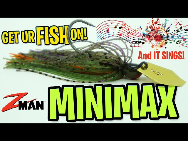 The ZMan Fishing MINIMAX SINGS! Bass Fishing Bladed Jig Chatterbait 