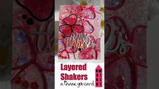 Flat Shaker Layers #shorts  #mixedmedia #shakercard