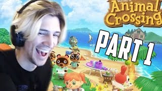 xQc Plays Animal Crossing: New Horizons with Chat | Part 1 | xQcOW