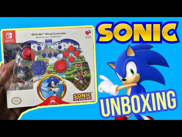 SONIC GREEN HILL ZONE REALMZ™ WIRED CONTROLLER By PDP UNBOXING 