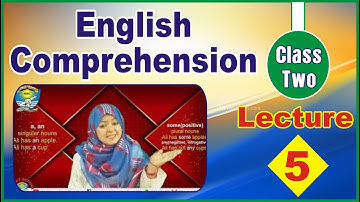 English Comprehension | Class 2 | Unit # 1 | Page 10 | Lecture 5 | Millat Schools Grw
