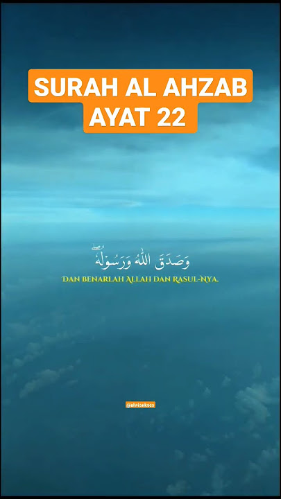H. MUAMMAR Z.A|| Q.S AL AHZAB 22
