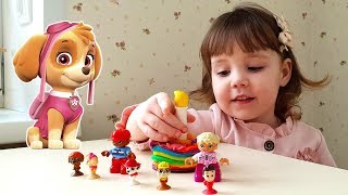 Щенячий Патруль помогает Диане приготовить для Ромы торт из Play-Doh Щенячий Патруль помогает Диане приготовить для Ромы торт из Play-Doh
