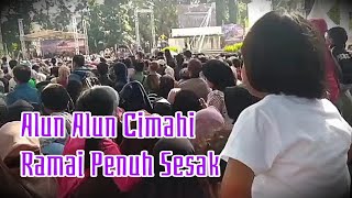 Suasana Alun Alun Cimahi di Acara Cimahi Menari 2024 Hari Tari Sedunia