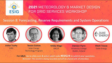 2021 Meteorology & Market Design Workshop Session 8: Forecasting, Reserve Requirements & System Ops