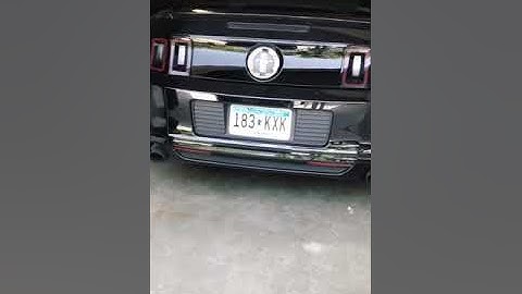 Cold start mustang v6 muffler delete